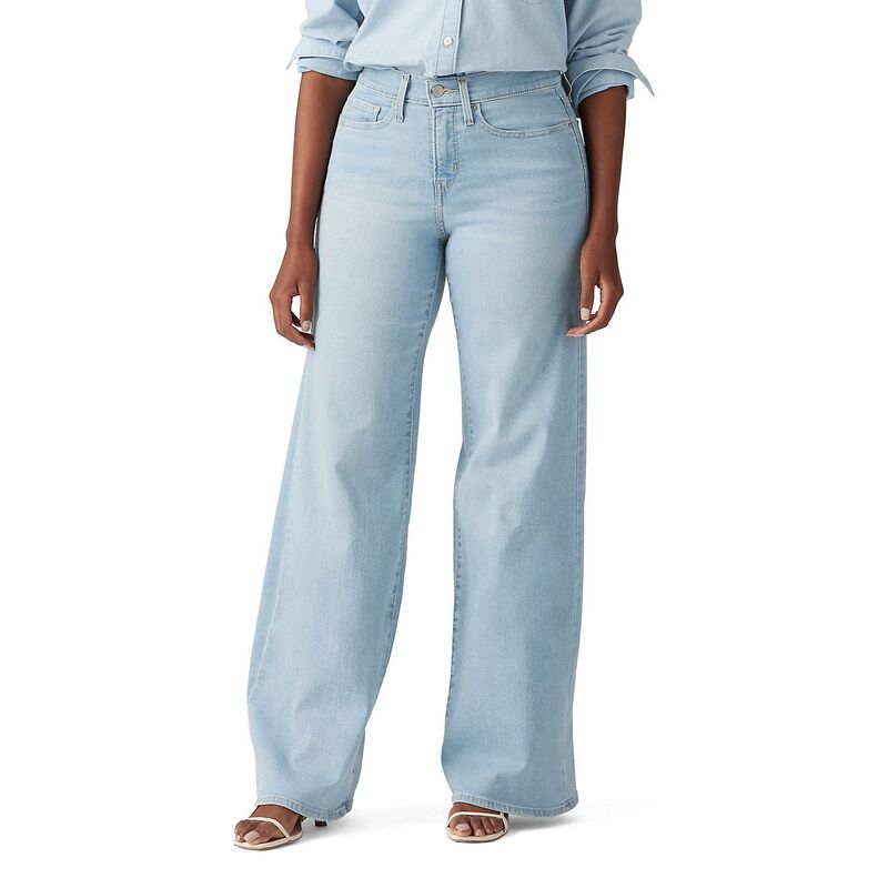 ̵ ꡼Х ǥ ǥ˥ѥ ܥȥॹ Women's Levi's 318 Shaping Wide-Leg Jea...