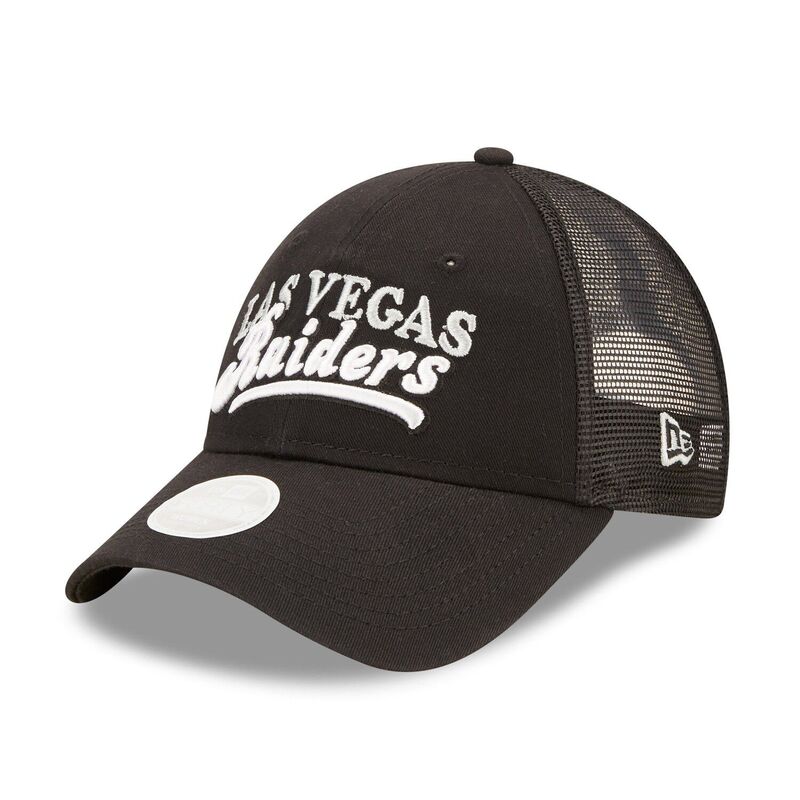 【送料無料】 ニューエラ レディース 帽子 アクセサリー Women's New Era Black Las Vegas Raiders Team Trucker 9FORTY Snapback Hat Lvr Black
