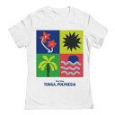 【送料無料】 アンブランデッド レディース Tシャツ トップス Junior's Tonga Graphic Tee White(4)