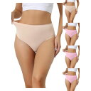 【送料無料】 アレグラ ケー レディース パンツ アンダーウェア 5 Packs Women's Hign Waist G-string Thongs Tumm...