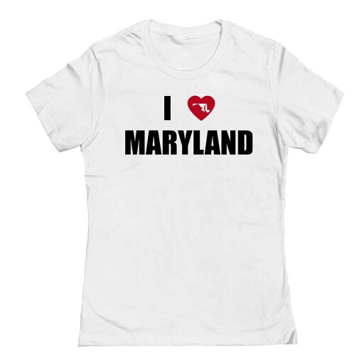 【送料無料】 アンブランデッド レディース Tシャツ トップス Junior's I Heart Maryland Graphic Tee White 【送料無料】 アンブランデッド レディース Tシャツ トップス Junior's I Heart Maryland Graphic Tee White