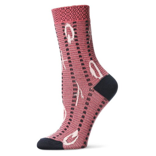 【送料無料】 メモイ レディース 靴下 アンダーウェア Women's Beautiful Peacock Pattern Soft-fit Crew Sock Pink 【送料無料】 メモイ レディース 靴下 アンダーウェア Women's Beautiful Peacock Pattern Soft-fit Crew Sock Pink