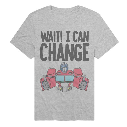 【送料無料】 ライセンス キャラクター メンズ Tシャツ トップス Men's Transformers Wait! I Can Change Graphic Tee Athletic Heather 【送料無料】 ライセンス キャラクター メンズ Tシャツ トップス Men's Transformers Wait! I Can Change Graphic Tee Athletic Heather