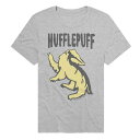 【送料無料】 ライセンス キャラクター メンズ Tシャツ トップス Men's Harry Potter Hufflepuff Badger Sigil Graphic Tee Athletic Heather