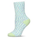 【送料無料】 メモイ レディース 靴下 アンダーウェア Women's 2 Pair Pack Tipped Cozy Crew Socks Mint Gree...