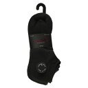 【送料無料】 メモイ レディース 靴下 アンダーウェア Women's 6 Pair Pack Sports Half Cushioned Low Cut Socks Black(4)