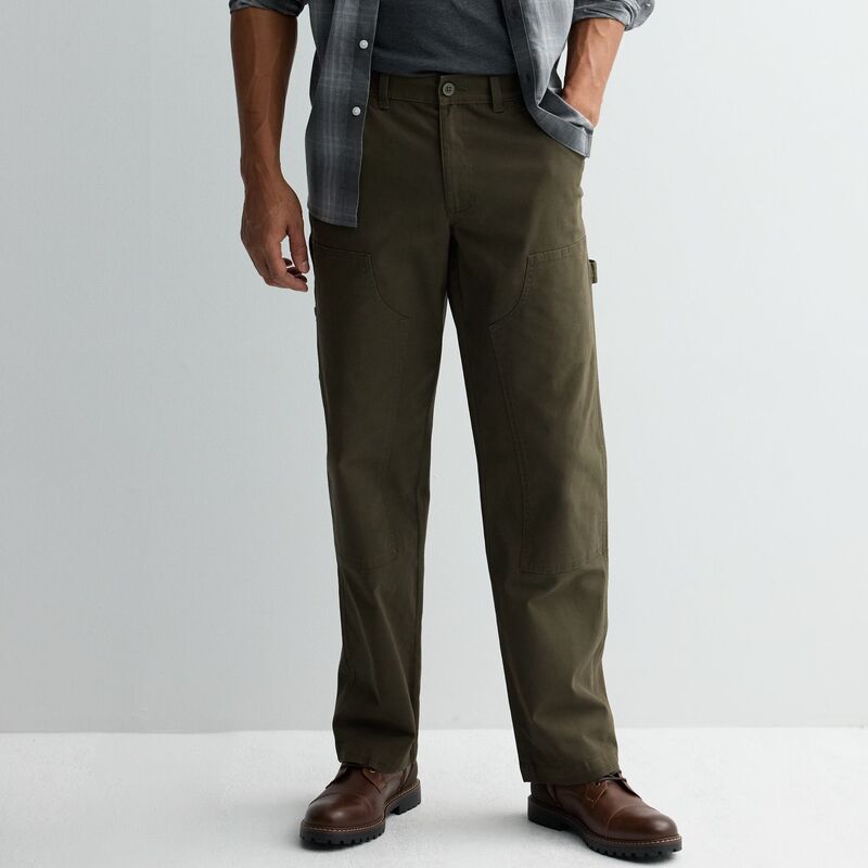 【送料無料】 ソノマ メンズ カジュアルパンツ ボトムス Men's Sonoma Goods For Life Straight-Fit Canvas Carpenter Pants Olive