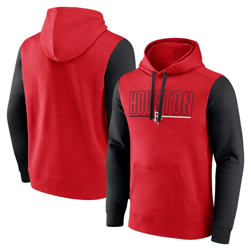 ̵ ֥ǥå  T ȥåץ Men's Red Houston Rockets Outline Colorb...