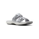 【送料無料】 クラークス レディース サンダル シューズ Clarks Breeze Maye Cloudstepper Women's Flip Flop Sandals Silver(4)