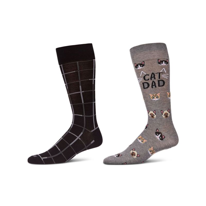 ̵ ⥤    Men's 2 Pair Pack Novelty Dress Crew Socks L...
