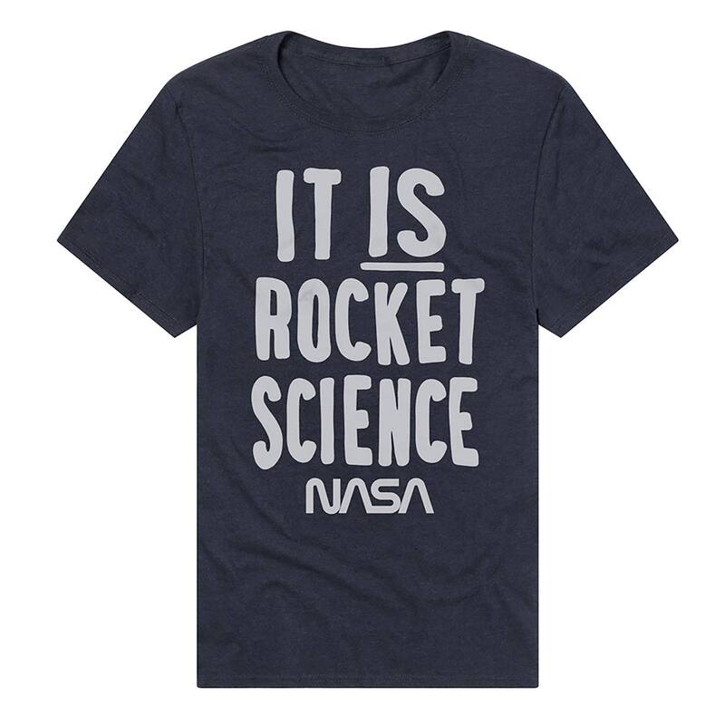 【送料無料】 ライセンス キャラクター メンズ Tシャツ トップス Men's NASA Rocket Science Graphic Tee Navy