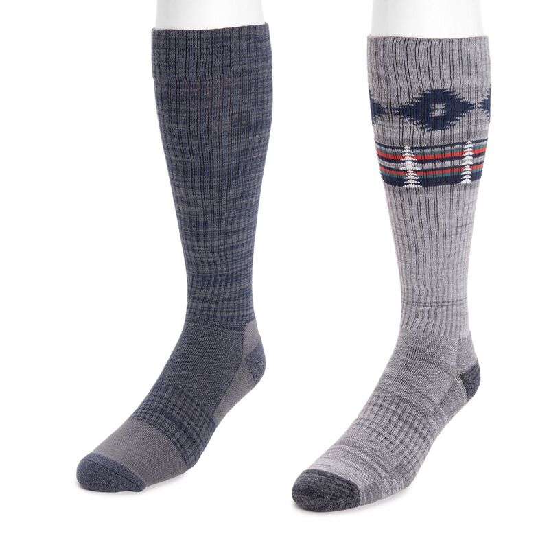 ̵ ९륯    Men's MUK LUKS 2-Pack Tall Compression Soc...