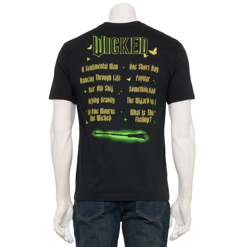 【送料無料】 ライセンス キャラクター メンズ Tシャツ トップス Men's Wicked Title Logo And Soundtr..