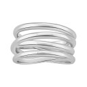 【送料無料】 プリムローズ レディース リング アクセサリー PRIMROSE Silver Tone Crossover Ring Silver Tone(4)