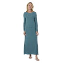 【送料無料】 メモイ レディース ナイトウェア アンダーウェア Women's Lace Trimmed Nursing Night Gown Teal