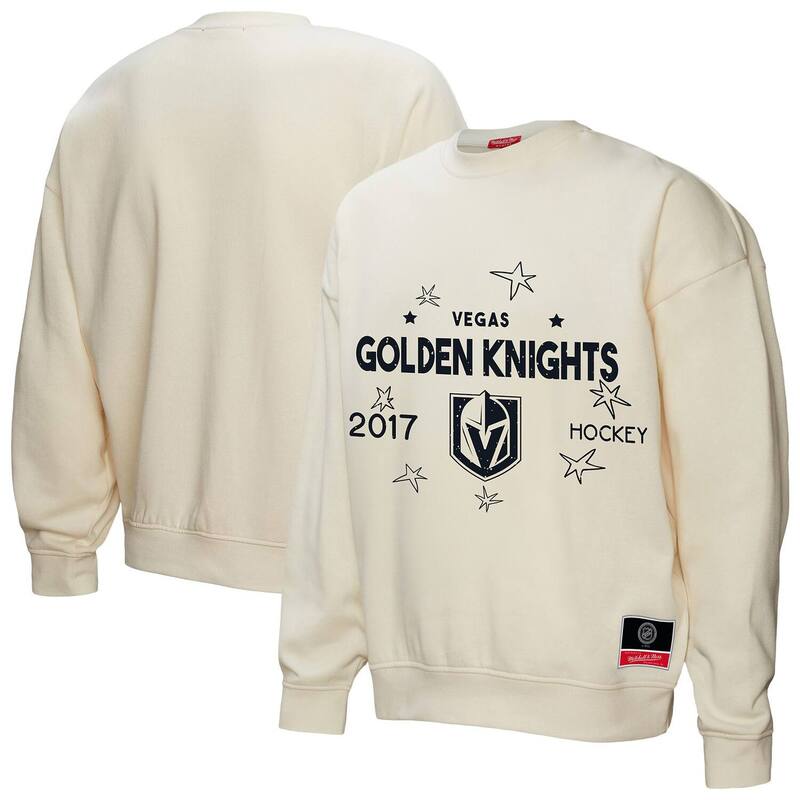 【送料無料】 ミッチェル&ネス レディース Tシャツ トップス Women's Mitchell & Ness Cream Vegas Golden Knights Logo 3.0 Pullover Sweatshirt Lvk Beige