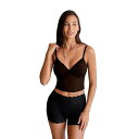 【送料無料】 カップシー レディース ブラジャー アンダーウェア CUPSHE Black Sheer Black Longline Bra Black(4)