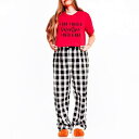 【送料無料】 Simply Sage Market レディース ナイトウェア アンダーウェア I Don't Need A Valentine Plaid Pajama Set Red