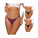 【送料無料】 アレグラ ケー レディース パンツ アンダーウェア 3 Packs Women's V-waisted Underwear Ruched Invi...