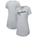 【送料無料】 アンブランデッド レディース ナイトウェア アンダーウェア Women's Concepts Sport Gray Dallas Cowboys Petition Knit Nightshirt Cow Grey(4)