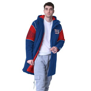 【送料無料】 スターター メンズ ジャケット・ブルゾン アウター Men's Starter Royal New York Giants Dynasty Polyfill Stadium Full-Zip Jacket Gia Blue