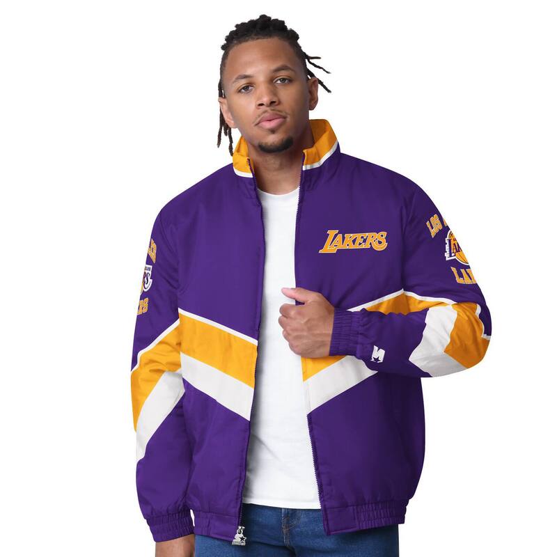 ̵   㥱åȡ֥륾  Men's Starter Purple Los Angeles Lake...