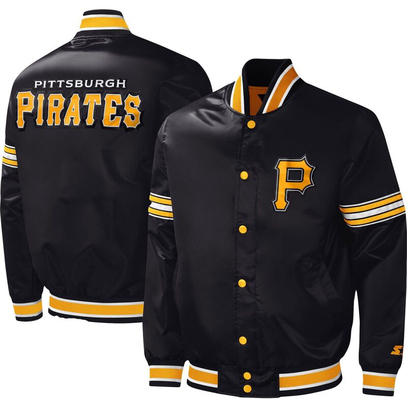 ̵   㥱åȡ֥륾  Men's Starter Black Pittsburgh Pirate...