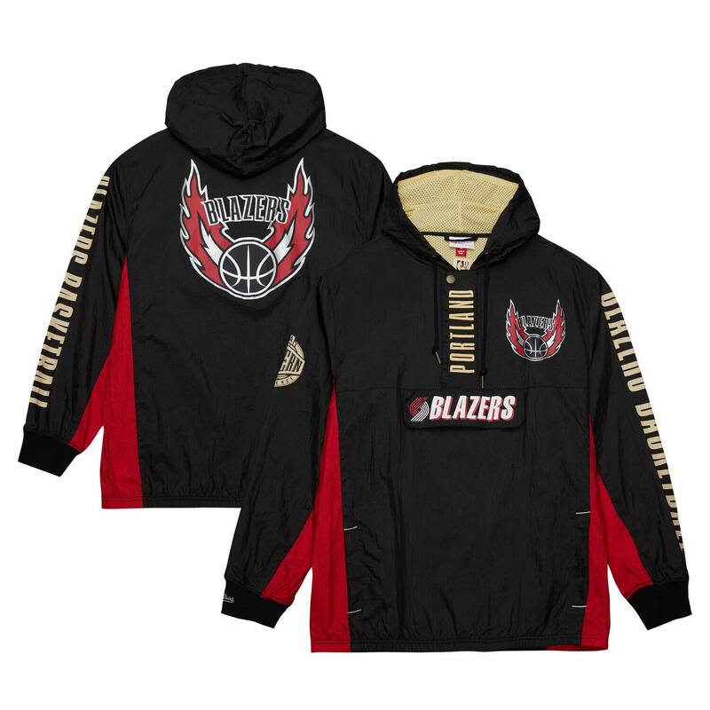 ̵ ߥå&ͥ  㥱åȡ֥륾  Men's Mitchell & Ness Black Portla...