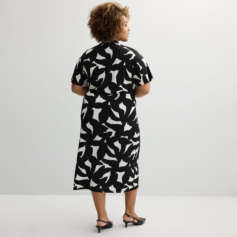 【送料無料】 ナインウェスト レディース ワンピース トップス Plus Size Nine West Dolman Faux-Wrap Midi Dress Wesley Purple