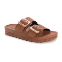 【送料無料】 ムクルクス レディース サンダル シューズ MUK LUKS Grand Cayman Women's Slide Sandals Cognac