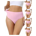 【送料無料】 アレグラ ケー レディース パンツ アンダーウェア 5 Packs Women's Hign Waist G-string Thongs Tumm...