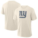 【送料無料】 ファナティクス メンズ Tシャツ トップス Men's Fanatics Cream New York Giants Slub T-Shirt Gia Beige