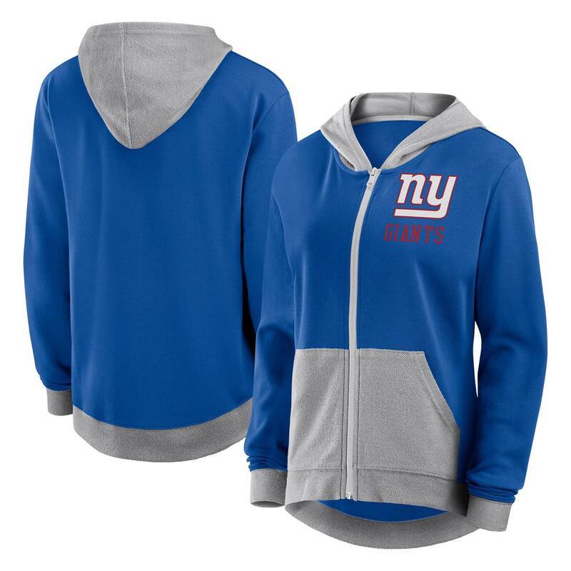 【送料無料】 ファナティクス レディース ジャケット・ブルゾン アウター Women's Fanatics Royal New York Giants Hit It Full-Zip Hoodie Gia Blue