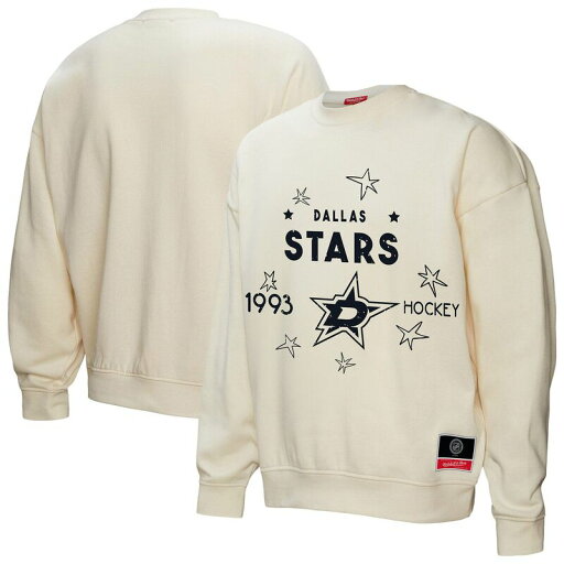【送料無料】 ミッチェル&ネス レディース Tシャツ トップス Women's Mitchell & Ness Cream Dallas Stars Logo 3.0 Pullover Sweatshirt Str Beige 【送料無料】 ミッチェル&ネス レディース Tシャツ トップス Women's Mitchell & Ness Cream Dallas Stars Logo 3.0 Pullover Sweatshirt Str Beige