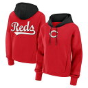 【送料無料】 ファナティクス レディース Tシャツ トップス Women's Fanatics Red Cincinnati Reds Oversized High Hip Legacy Fleece Pullover Hoodie Red Red(4)