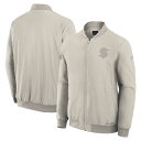 【送料無料】 ファナティクス メンズ ジャケット・ブルゾン アウター Men's Fanatics Cream Seattle Kraken Authentic Pro Road Full-Zip Bomber Jacket Krk Beige