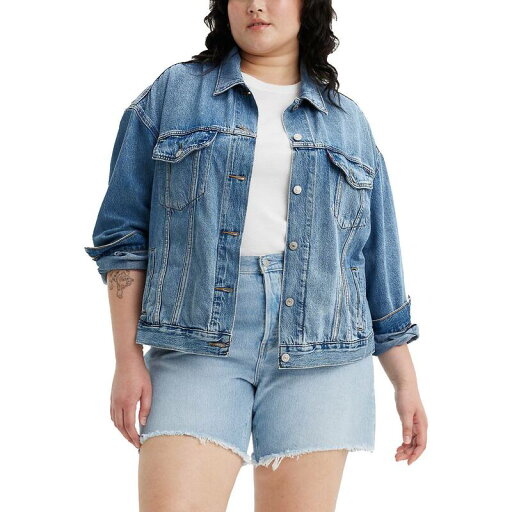 【送料無料】 リーバイス レディース ジャケット・ブルゾン アウター Plus Size Levi's '90s Trucker Jean Jacket Turning Heads 【送料無料】 リーバイス レディース ジャケット・ブルゾン アウター Plus Size Levi's '90s Trucker Jean Jacket Turning Heads