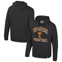 【送料無料】 コロシアム メンズ Tシャツ トップス Men's Colosseum Black Tennessee Volunteers Big & Tall Cap E-Tan Pullover Hoodie Ten Black(4)