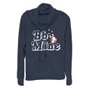 【送料無料】 スター ウォーズ レディース Tシャツ トップス Women's Star Wars BB-8 Bb Mine Cowlneck Graphic Lightweight Long Sleeve Navy