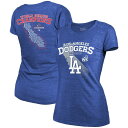 【送料無料】 マジェスティック レディース Tシャツ トップス Women's Majestic Threads Royal Los Angeles Dodge...
