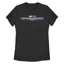 【送料無料】 マーベル レディース Tシャツ トップス Juniors' Marvel Captain America Brave New World Titl...