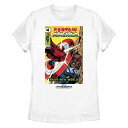 【送料無料】 マーベル レディース Tシャツ トップス Juniors' Marvel Captain America Brave New World Red ...