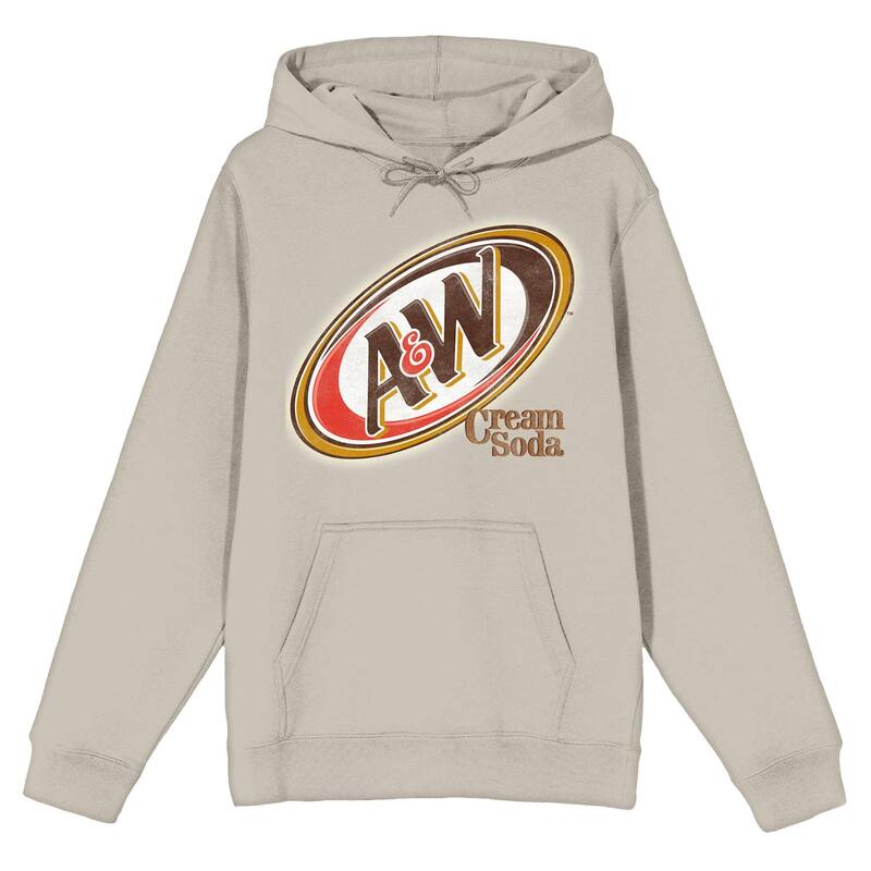 アニメキャラクター レディース トップス Tシャツ ロゴ パーカー グラフィック Licensed Character Juniors' A&W Root Beer Logo Graphic Hoodie Off White オフホワイトのサムネイル
