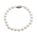 【送料無料】 アンブランデッド レディース ブレスレット・バングル・アンクレット アクセサリー 18k White Gold AAA Akoya Culture...