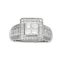【送料無料】 アンブランデッド レディース リング アクセサリー The Regal Collection 14k White Gold IGL Certifi...