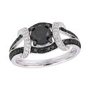 【送料無料】 ステラ グレース レディース リング アクセサリー Stella Grace 10k White Gold 1 3/8 Carat T.W. Black & White Diamond Ring 10k Whgold(4)