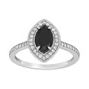 【送料無料】 ステラ グレース レディース リング アクセサリー Stella Grace 10k White Gold 1 1/4 Carat T.W. Black and White Diamond Marquise Ring 10k Whgold(4)