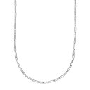 【送料無料】 アンブランデッド レディース ネックレス・チョーカー・ペンダントトップ アクセサリー 14k Gold Paper Clip Chain Necklace White