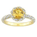 【送料無料】 ステラ グレース レディース リング アクセサリー Stella Grace 14k Gold Citrine & 1/4 Carat T.W. Diamond Halo Vintage Ring 14k Gold(4)
