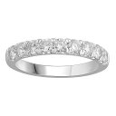 【送料無料】 アンブランデッド レディース リング アクセサリー Platinum 1 Carat T.W. Diamond Anniversary Band ...